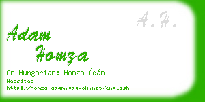 adam homza business card